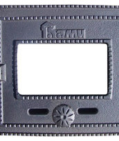 Дверка топочная чугунная ДТГ-3БС герм. крашеная без стекла со спец. креп. (250х210мм) RLK6310 
